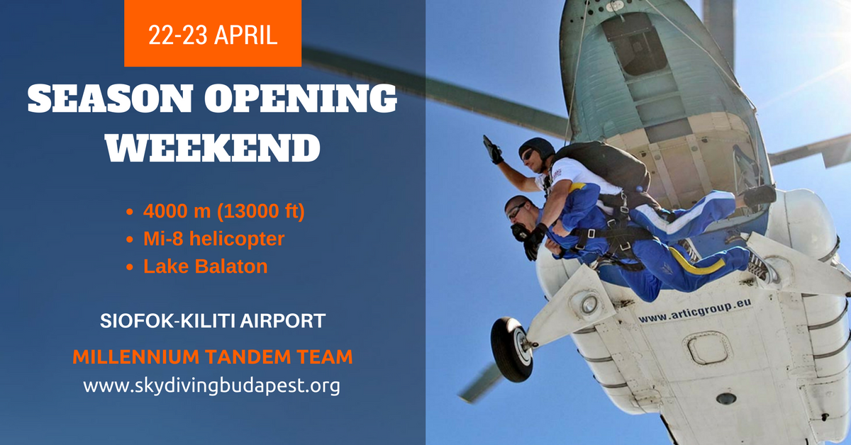 Season opening 2017 - Skydiving Budapest post